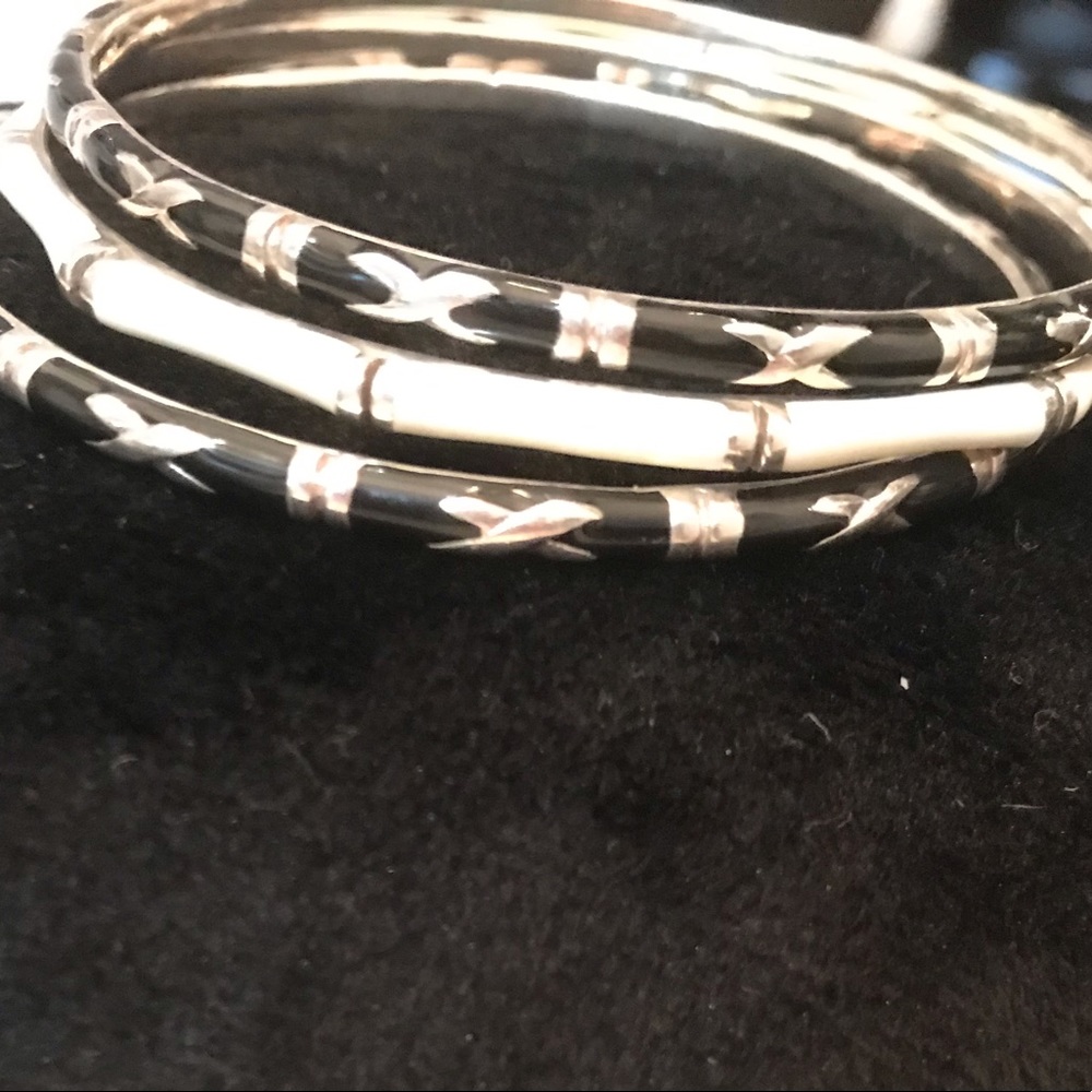 Authentic Hildago enamel bracelets